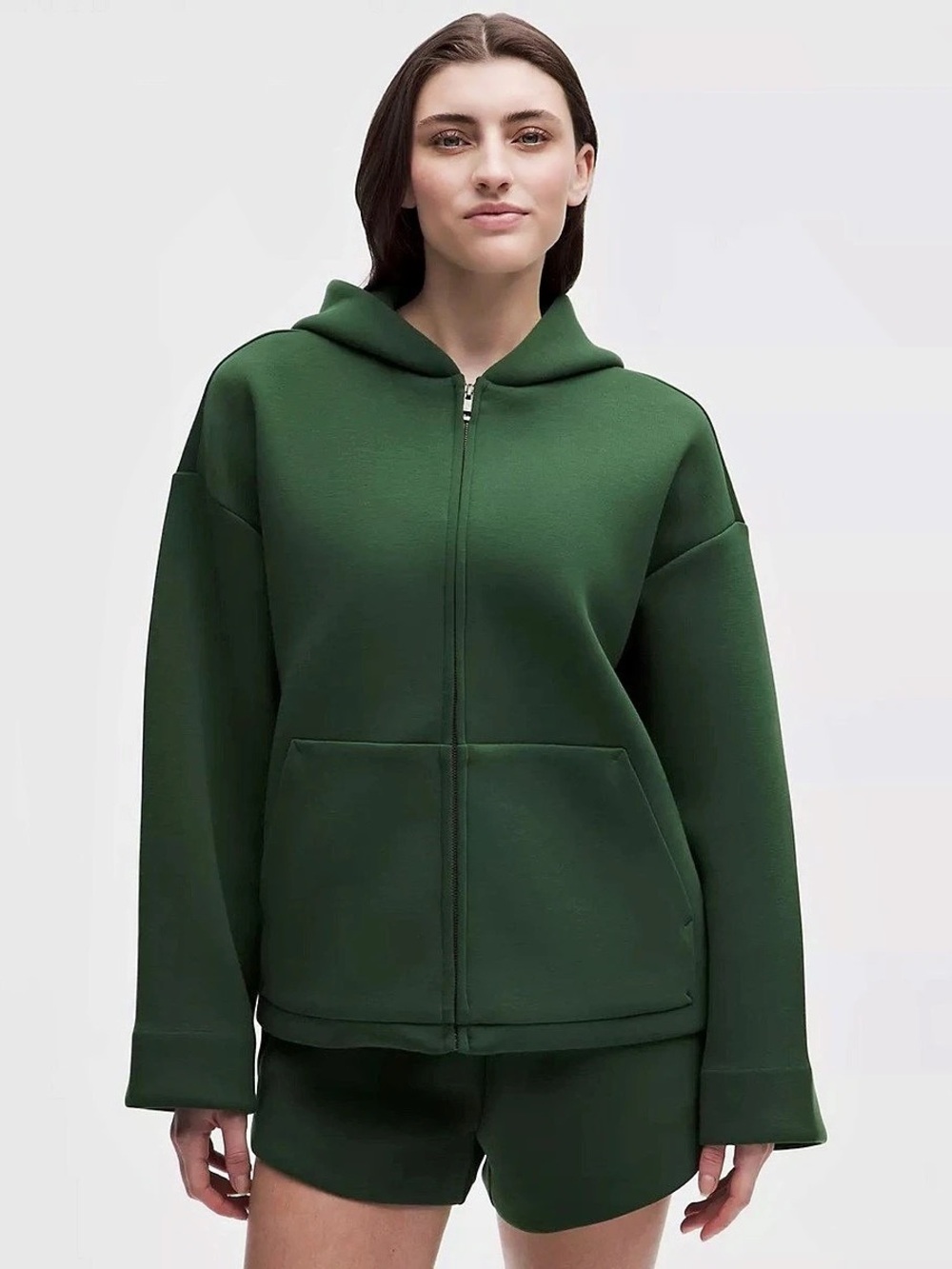 lululemon | Sleek Spacer Fill Zip Hoodie in Green | Size Medium Like New